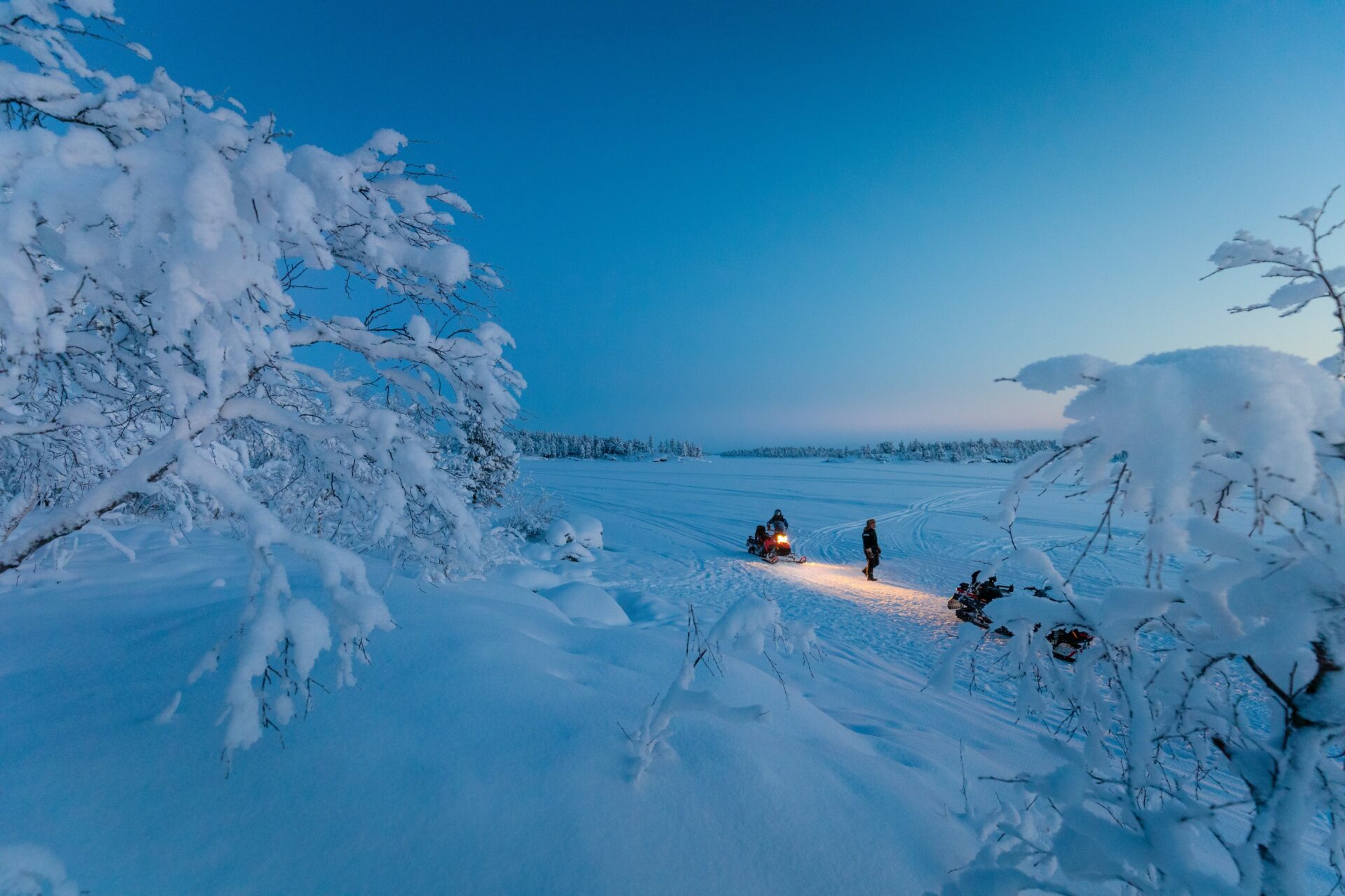 Fins Lapland winter vakantie - Lake Inari
