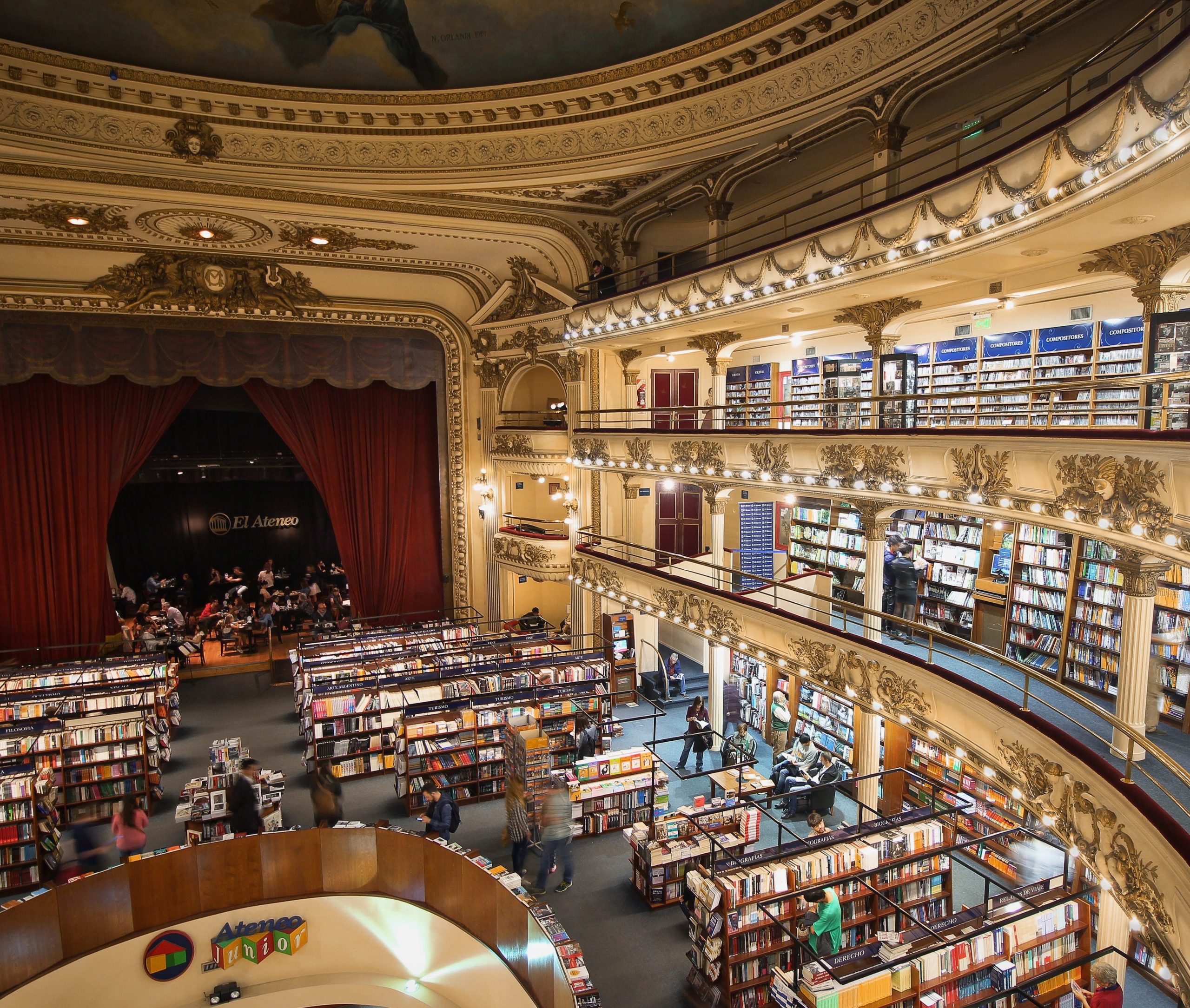 Ateneo boekwinkel, Buenos Aires Argentinië