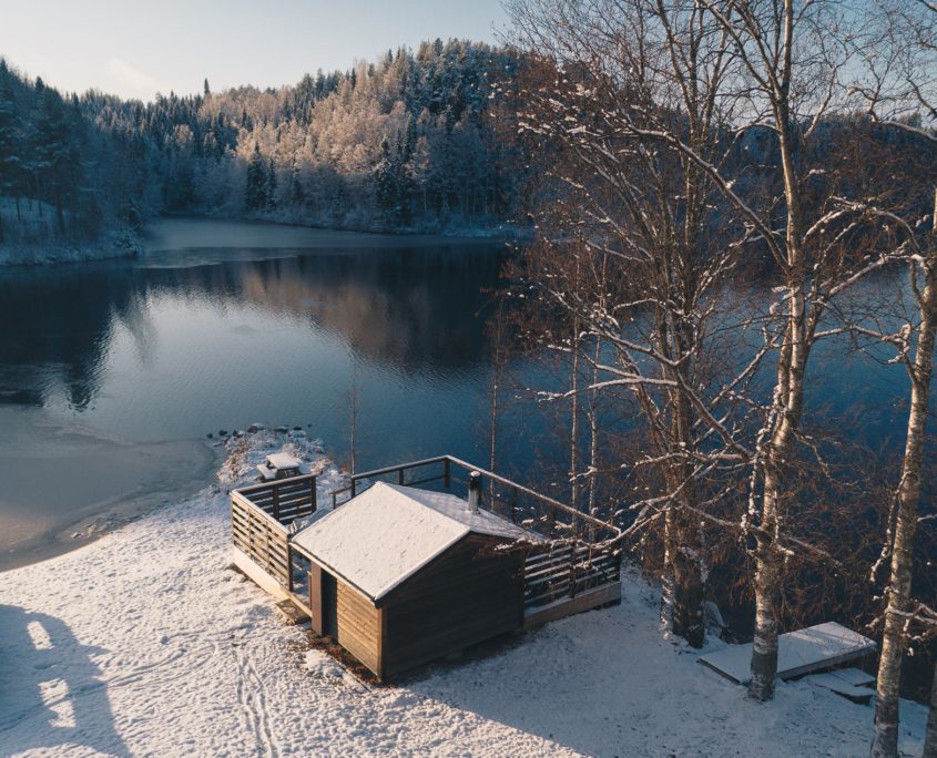 Grano sauna bij het meer