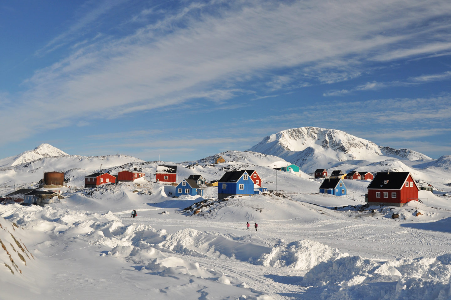 Groenland Kulusuk in de winter