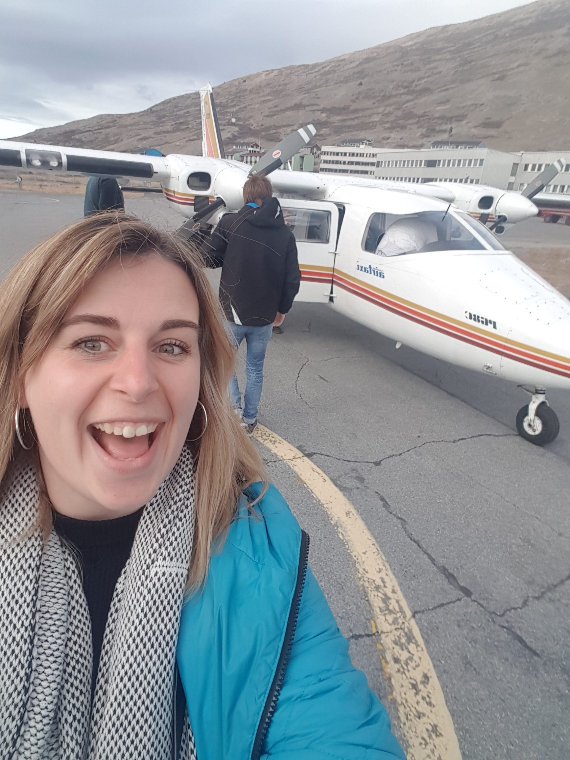 Groenland studiereis idy Vliegtuigje