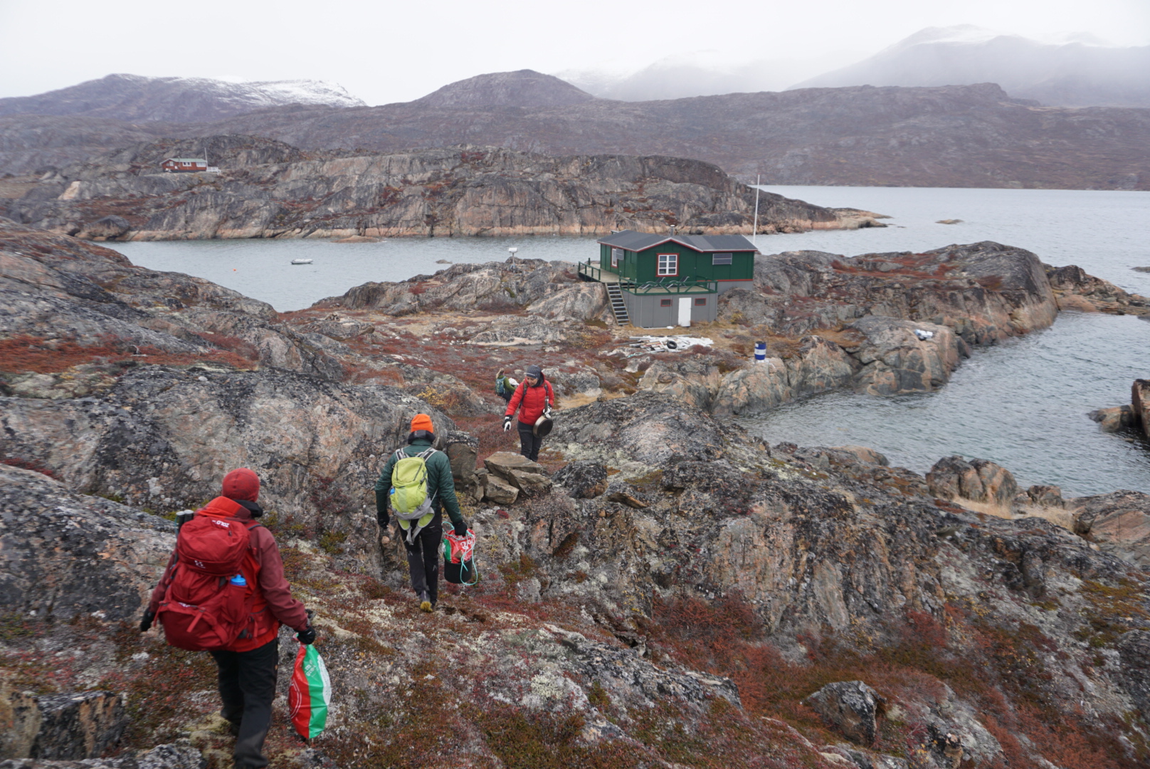 Groenland studiereis idy Wandeltocht naar het huisje