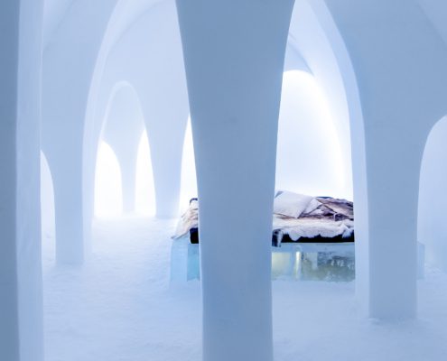 Slapen in het ijshotel in Kiruna