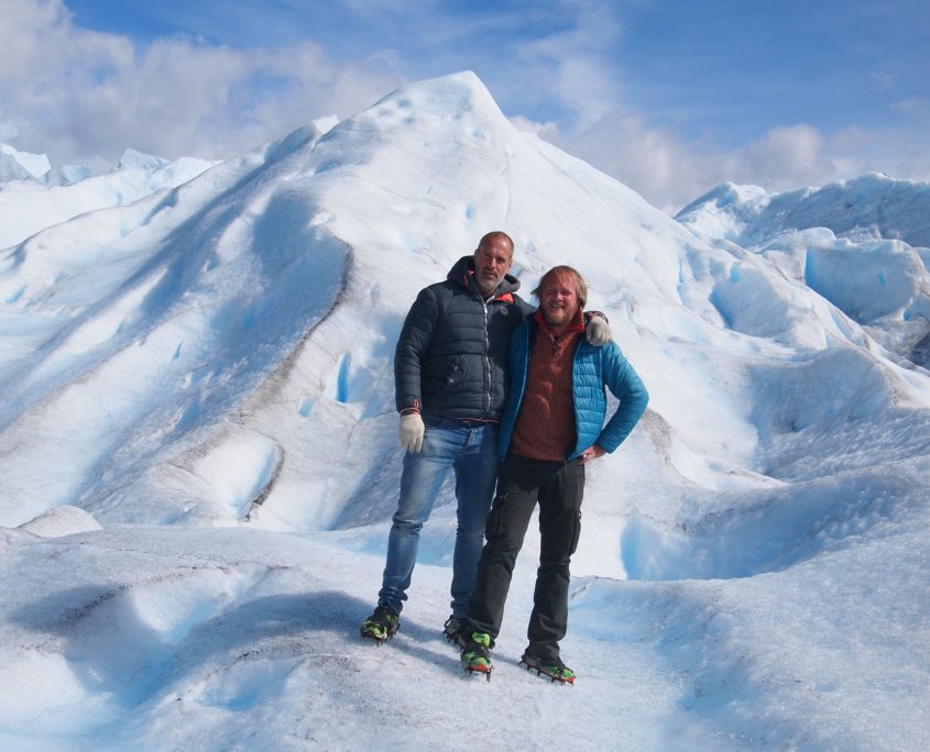 Manuel en Robbert in Patagonië - Perito Moreno Gletsjer