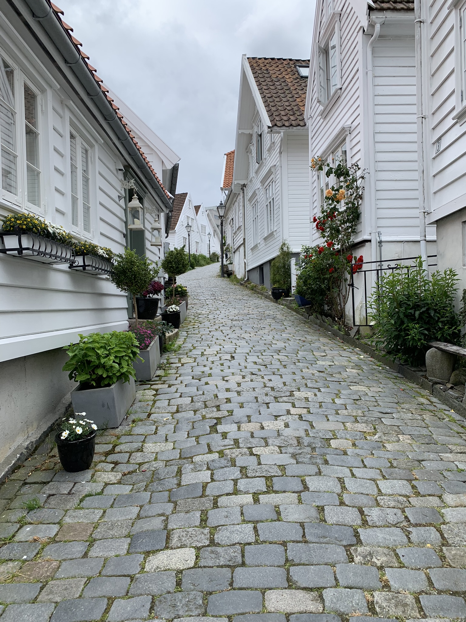 Noorwegen Gamle Stavanger straatje