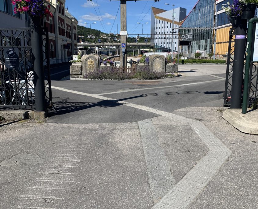 Noorwegen Kristiansand kruispunt