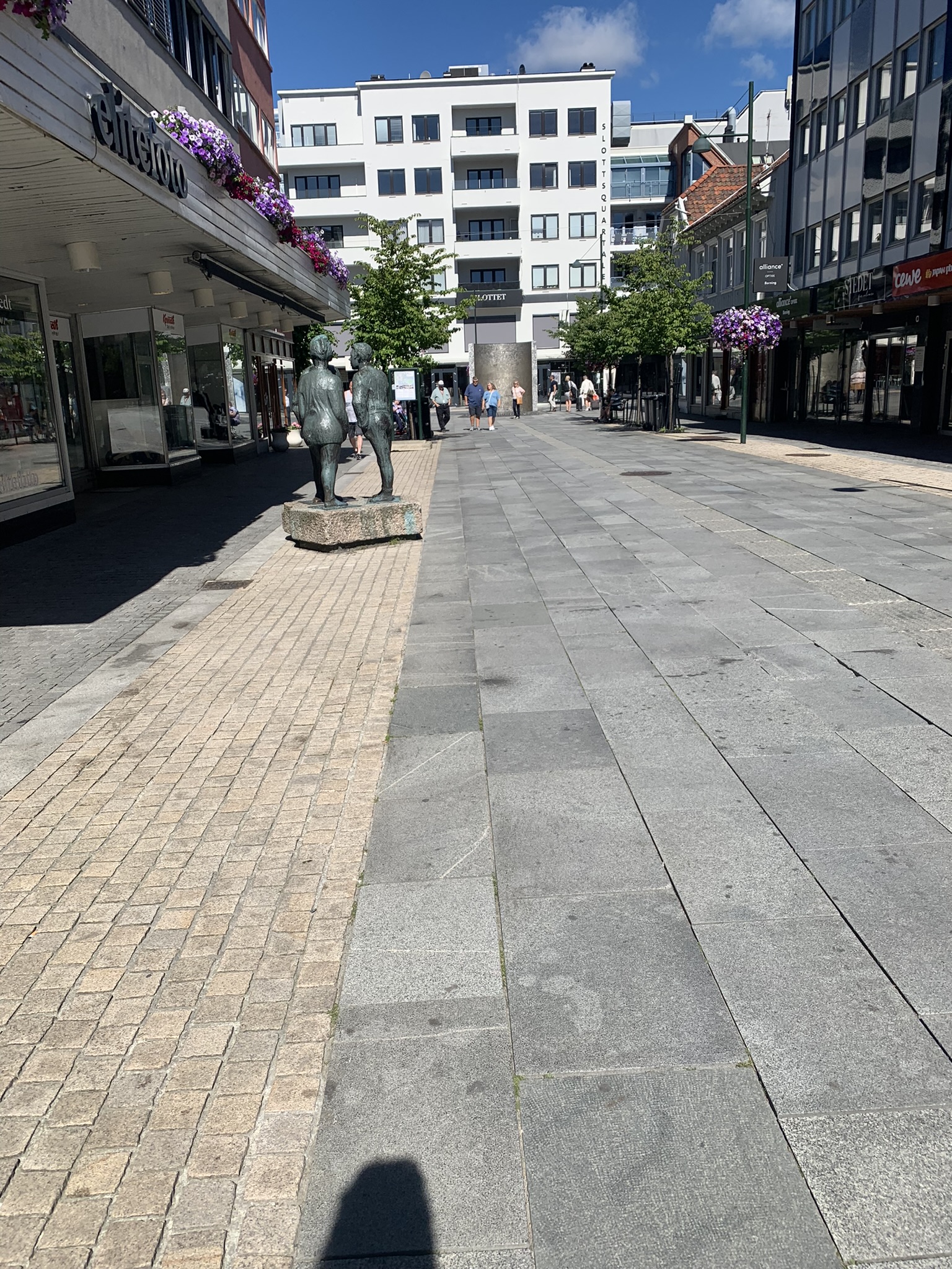 Noorwegen Kristiansand winkelstraat