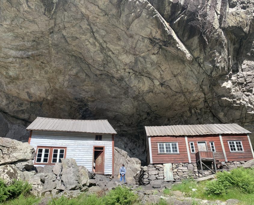Noorwegen Uitzicht langs weg 44 huisjes