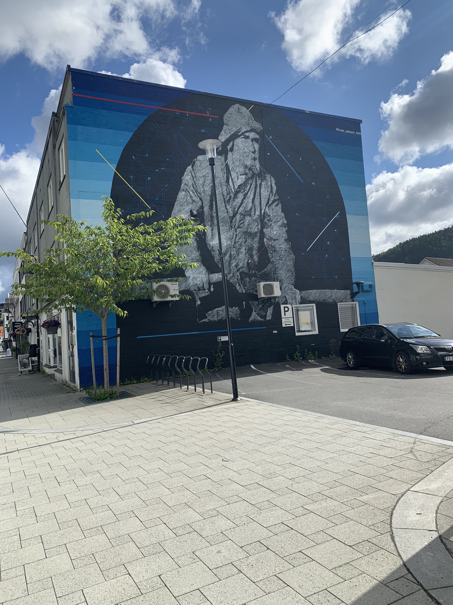 Noorwegen flekkefjord streetart