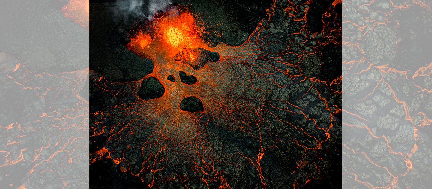 Robert-Jan de Baat - Vulkaan uit de lucht - Fotowedstrijd 2020-2022 - Foto IJsland