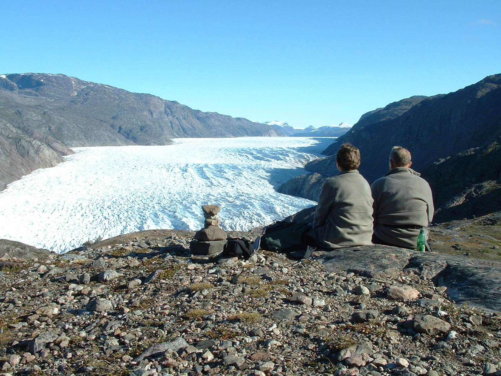Wandeling naar Narsarsuaq-gletsjer