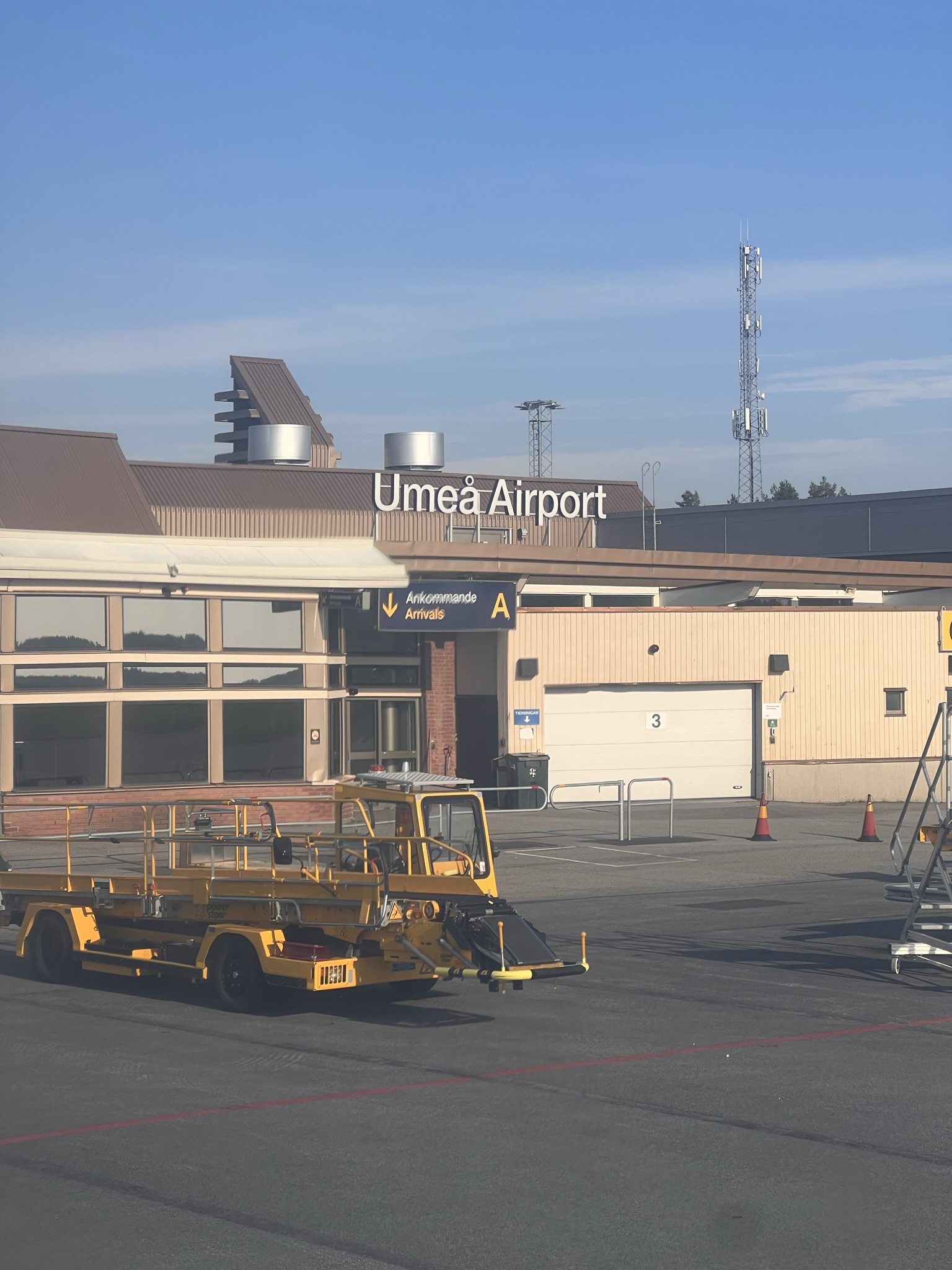 10-9 aankomst Umeå Airport - rondreis Lapland