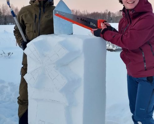 Finland ijssculptuur