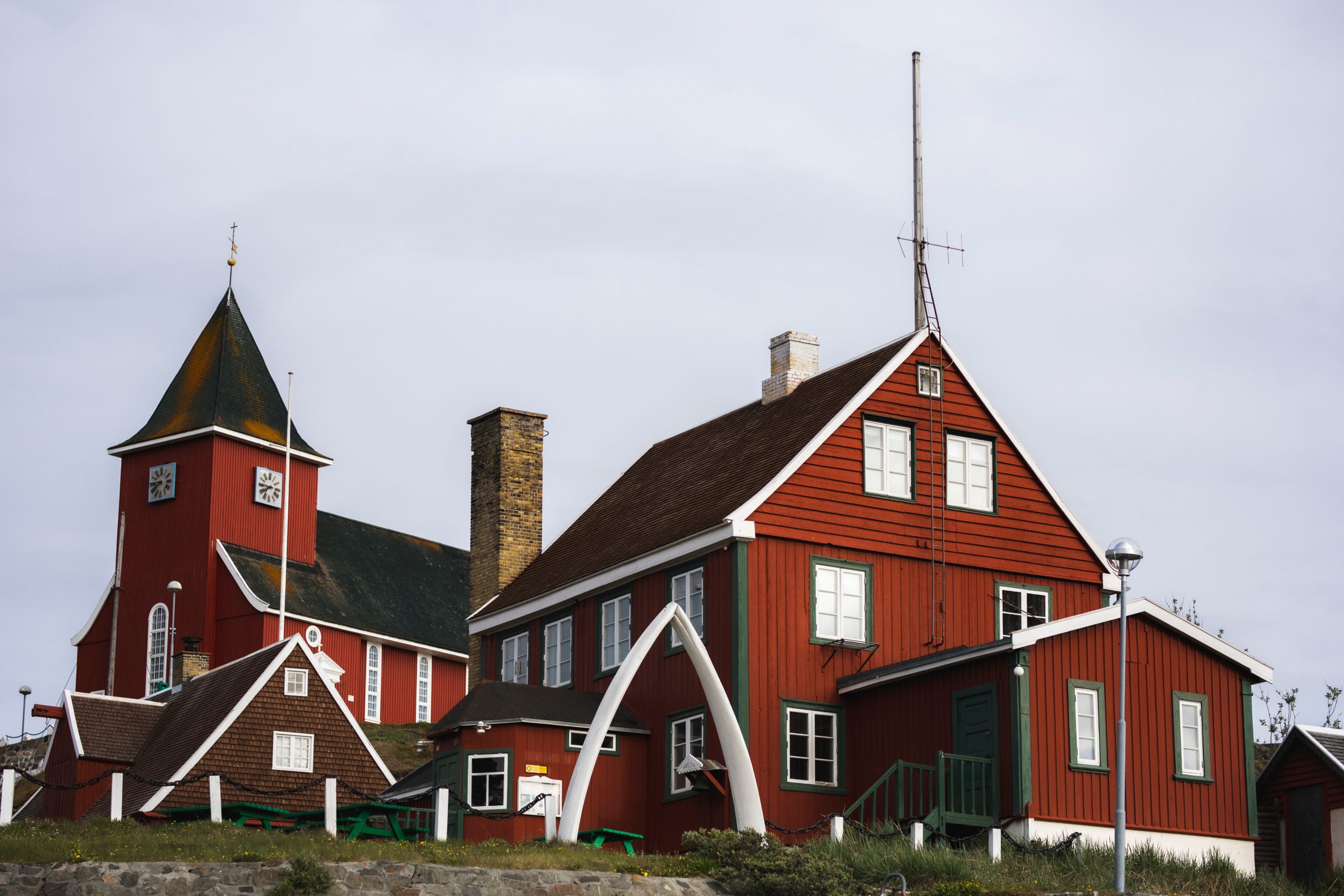 The Sisimiut Museum building from outside on a summer day, Destination Arctic Circle