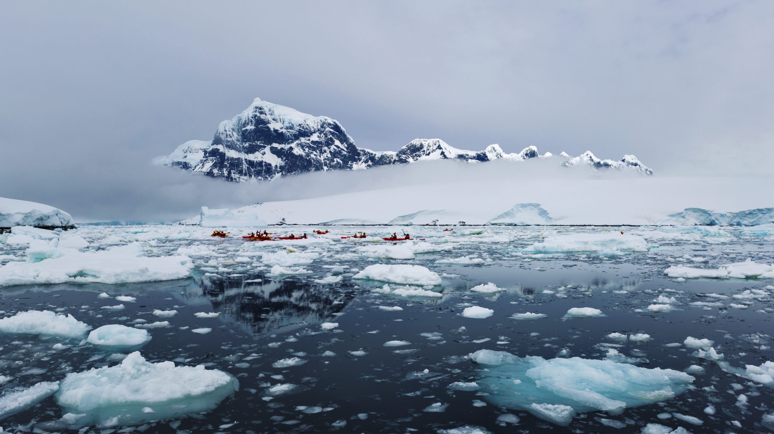 Antarctica Neumayer Channel Mt. Luigi Landscape Kayaking Ice