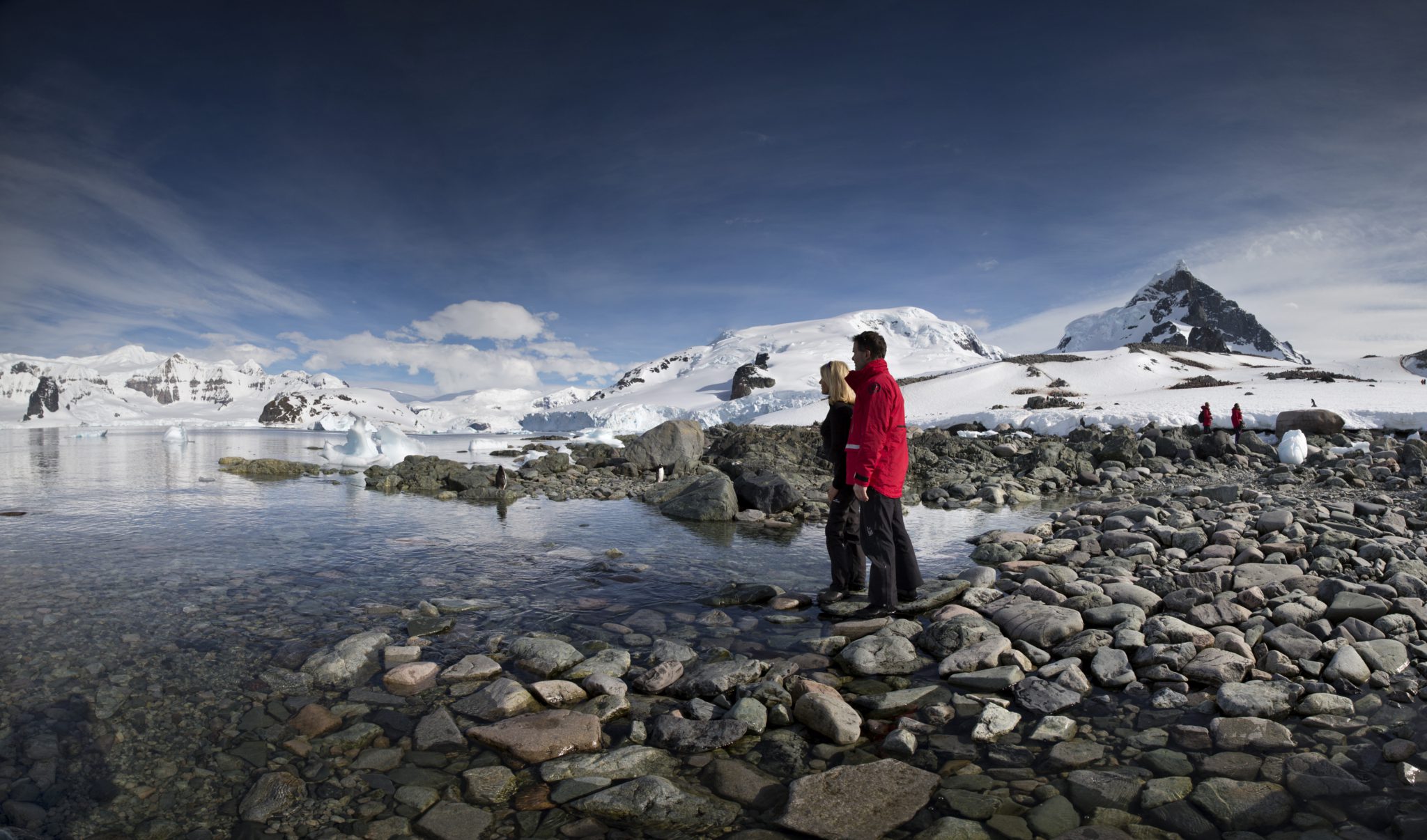 Antarctica Ronge Island Landscape Panoramic Travellers Landing