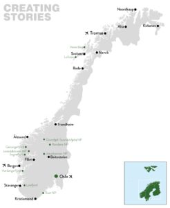 Noorwegen - 2025 - Basiskaart Noorwegen