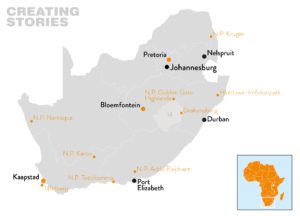 Zuid-Afrika - 2025 - Basiskaart Zuid-Afrika