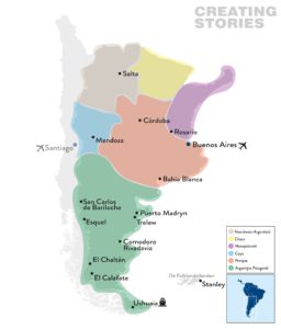 Regiokaart Argentinië