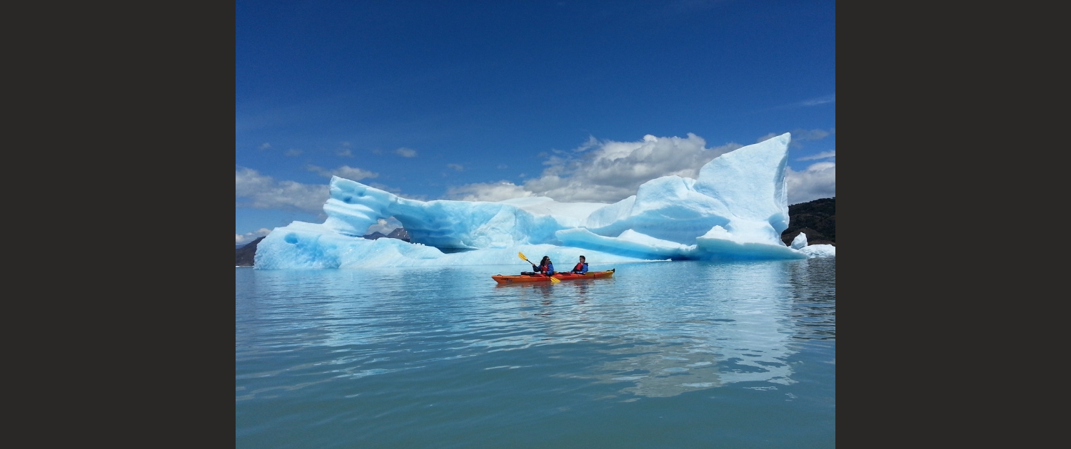 Paola van Bergen - Kajakken rondom de Upsala gletsjer, Patagonië