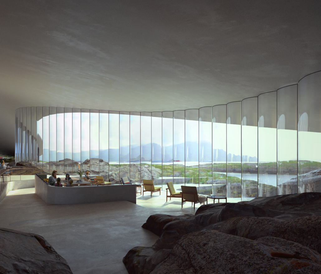 The Whale. Dorte Mandrup A/S. Illustration. Renderings by MIR.