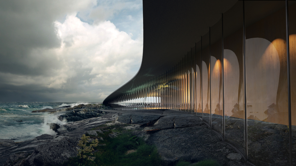 The Whale. Dorte Mandrup A/S. Illustration. Renderings by MIR.